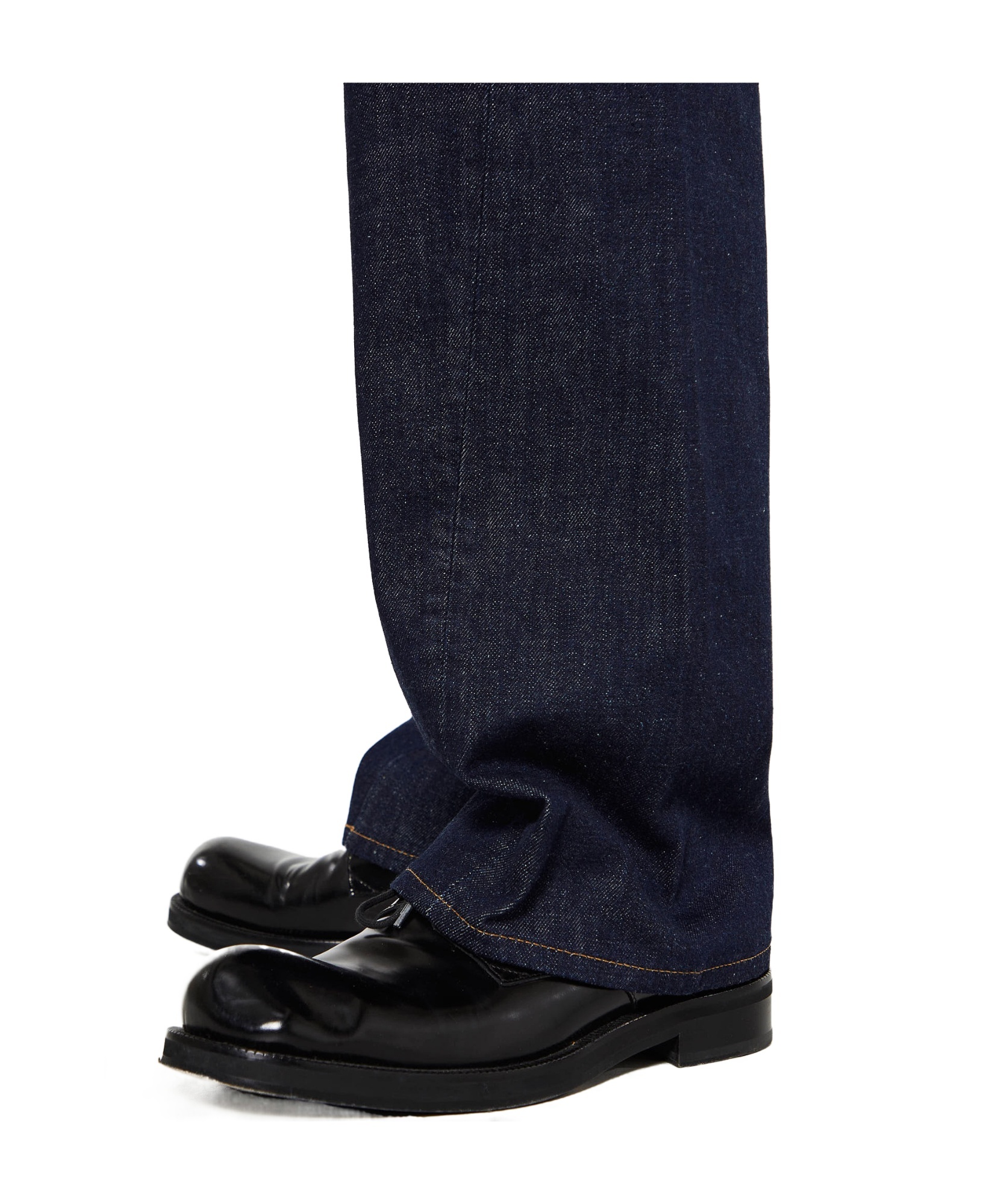 Sunflower Blue Jeans With Belt Loops And Logo Patch On The Rear In Black