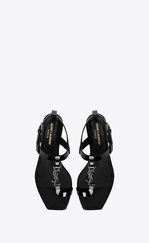 SAINT LAURENT CASSANDRA FLAT SANDALS
