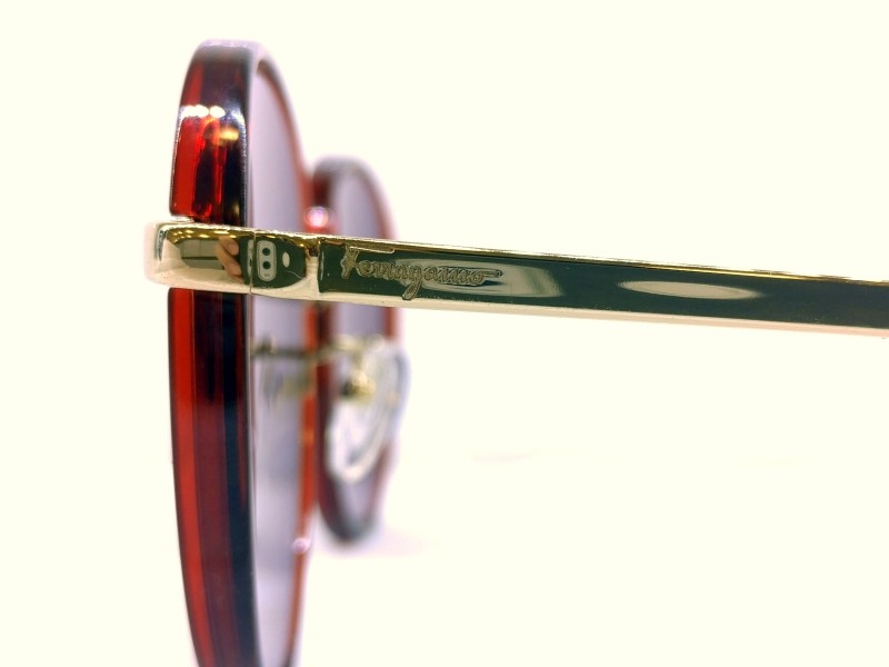 Ferragamo Logo Sunglasses In Brown