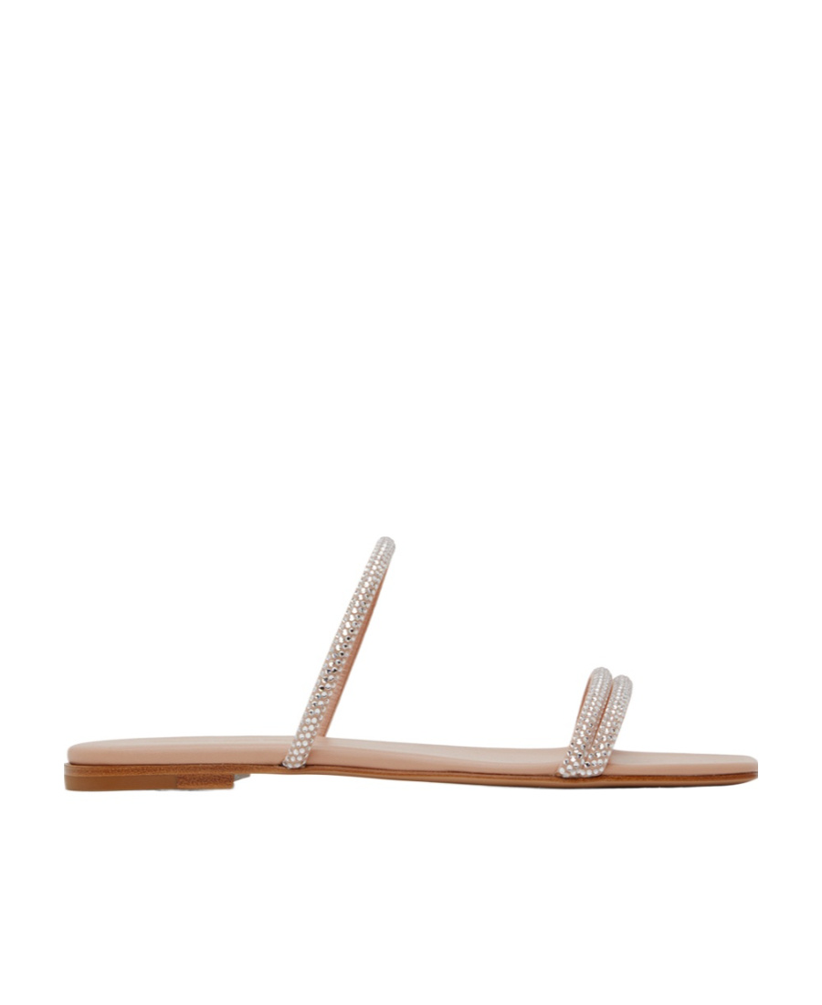 Gianvito Rossi Woman Sandals Blush Size 6.5 Leather In Nude