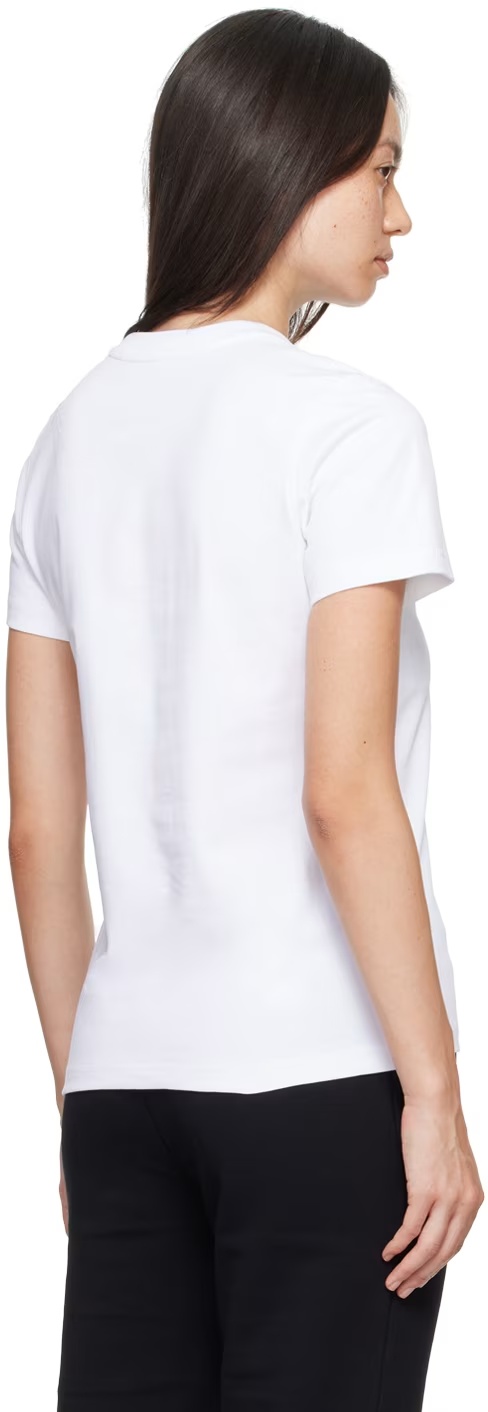 Moschino Bar Code Pattern T-shirt In White