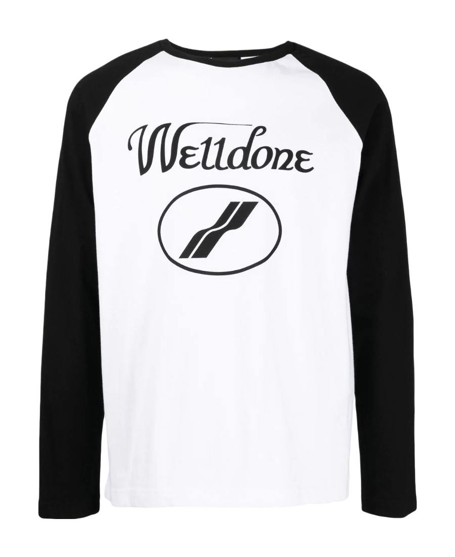 We11 Done Logo-print Cotton T-shirt In White