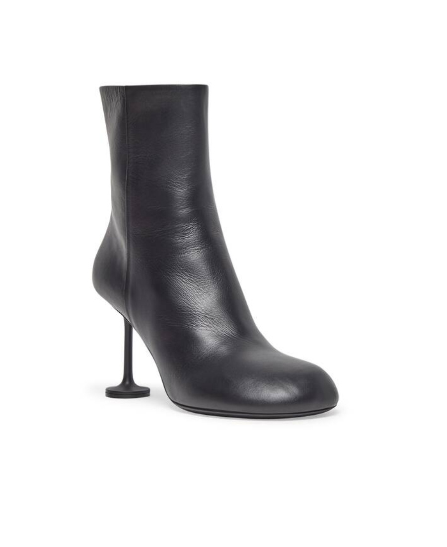 Shop Balenciaga Lady 90mm Ankle Boots In Black