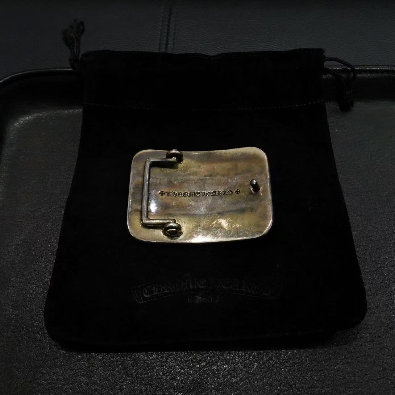 Chrome Hearts Cross Belt Buckle In Black