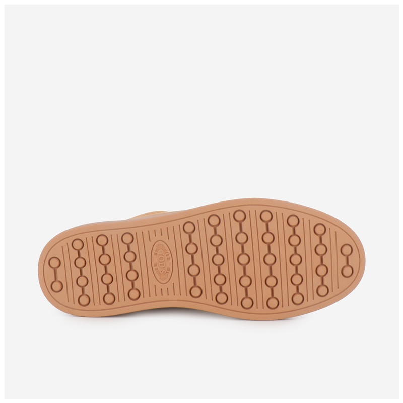Tod's Classic Shearling-lined Suede Sneakers In Brown