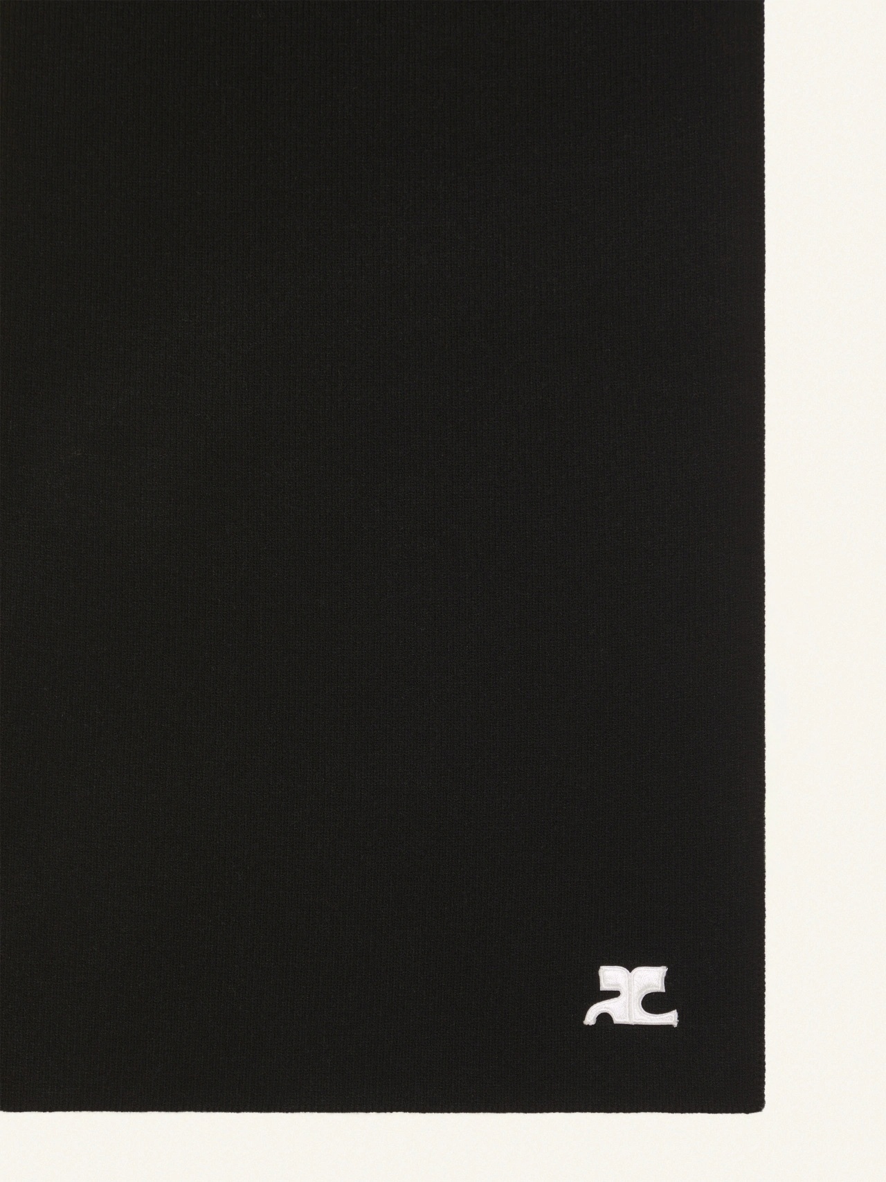 Courrèges Ac Milano Knit Scarf In Black