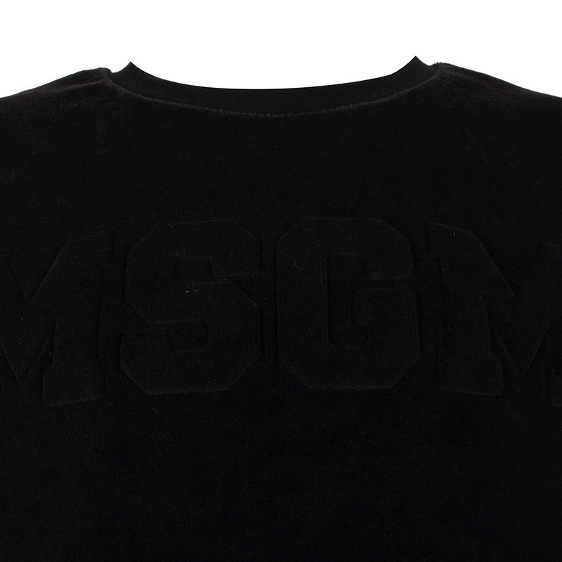 Shop Msgm Logo Sweater In Black