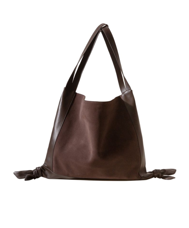 Hereu Knot Detail Shoulder Bag In Black