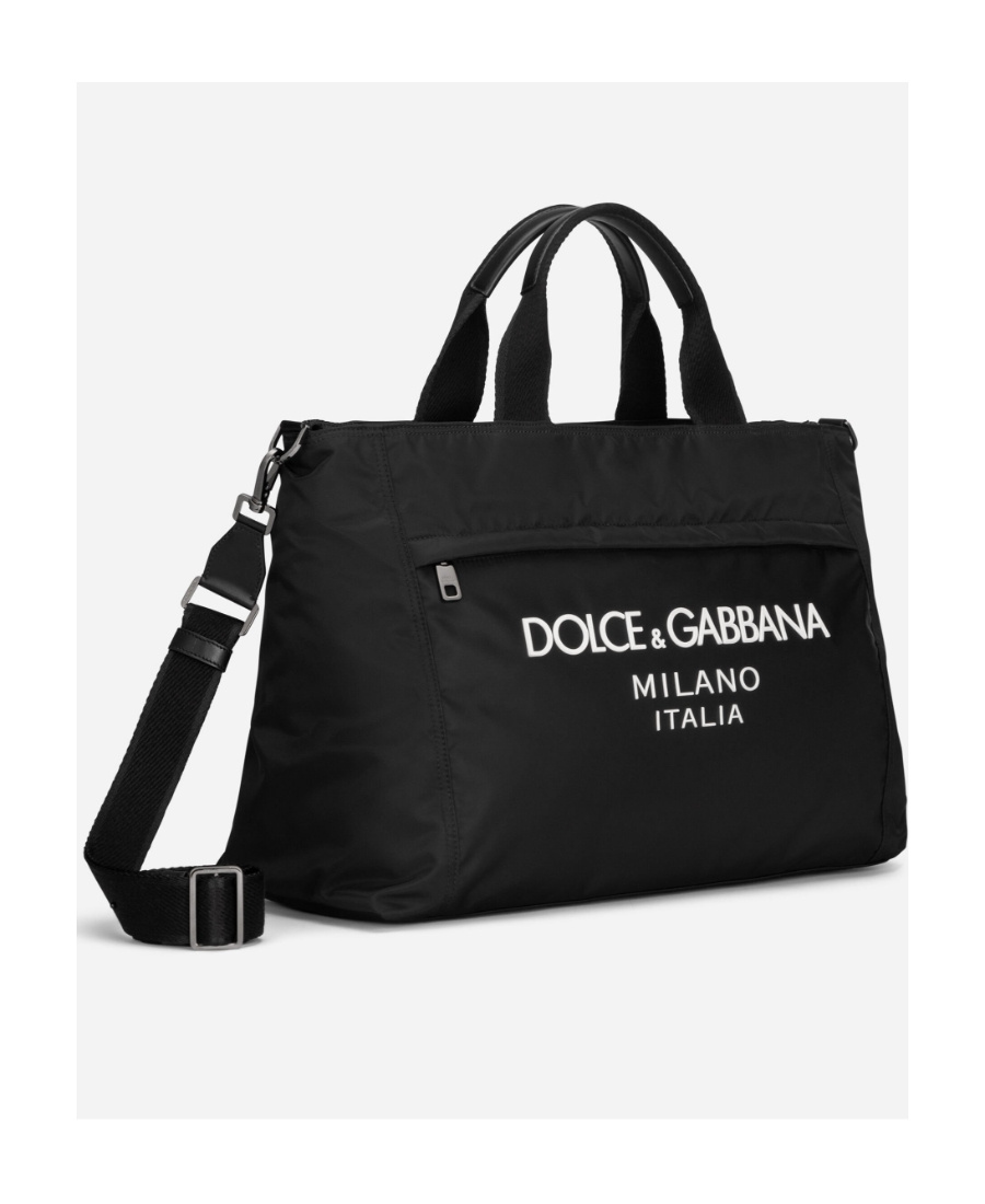 Dolce & Gabbana Dolce&gabbana Black Nylon Tote Bag Men In Black