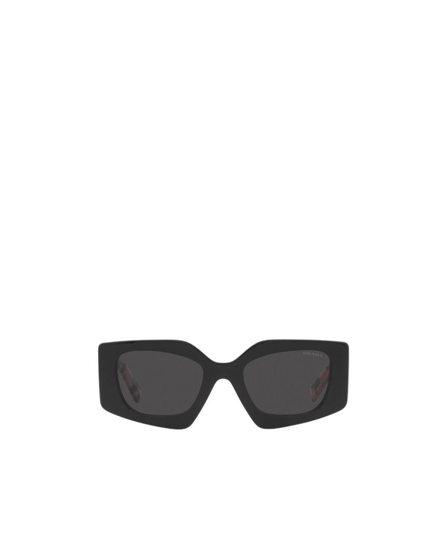 Prada Leopard Print Tinted Sunglasses In Black