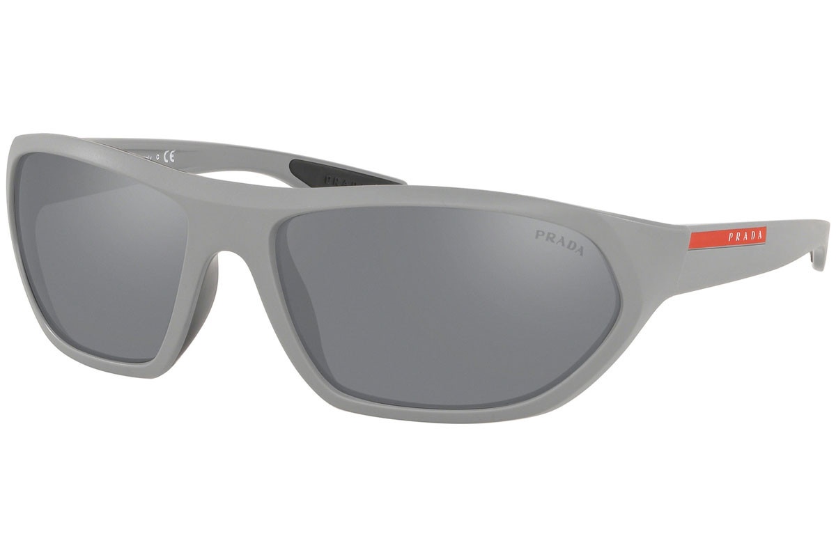 Prada Logo Sunglasses In Gray