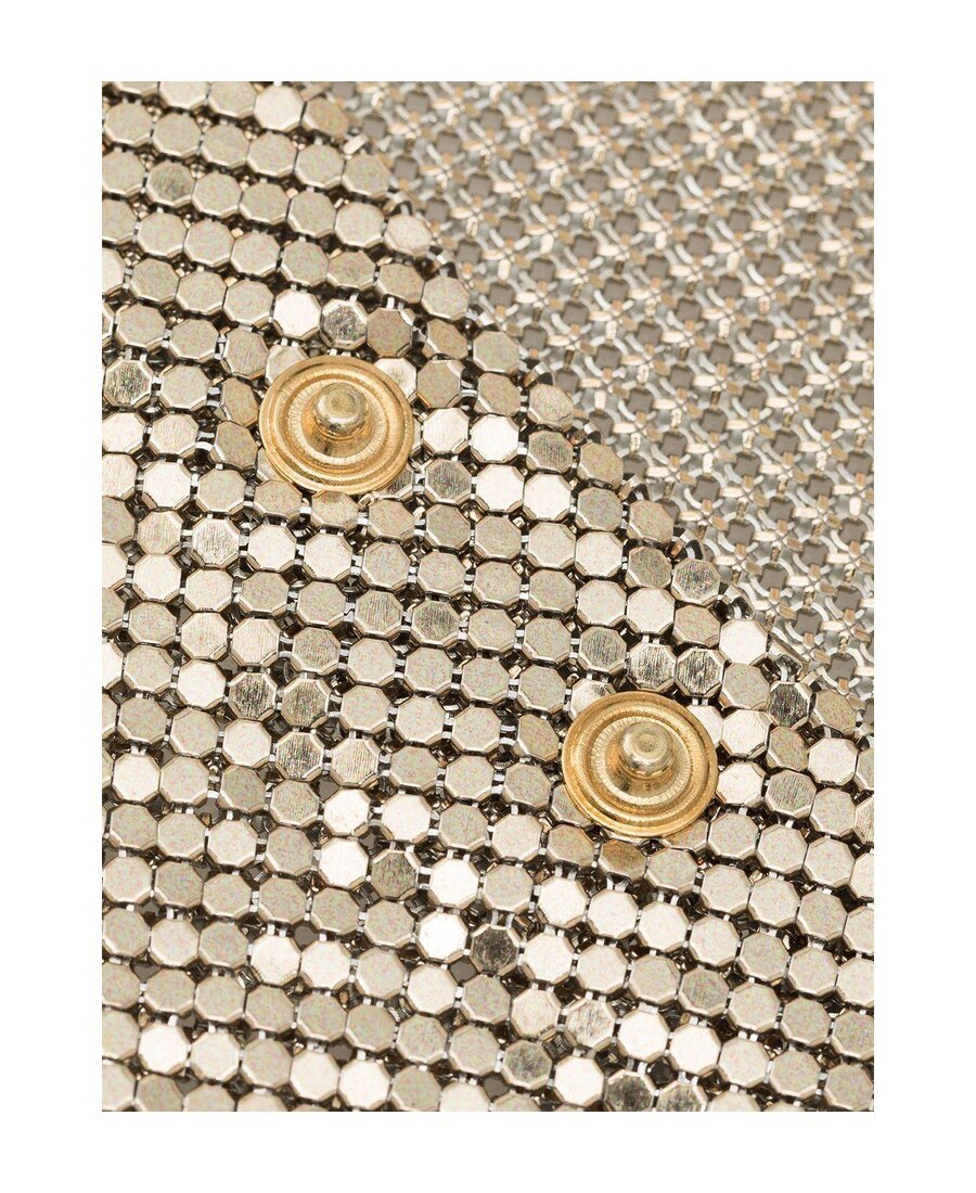 Rabanne Draped Mesh Necklace In Nude