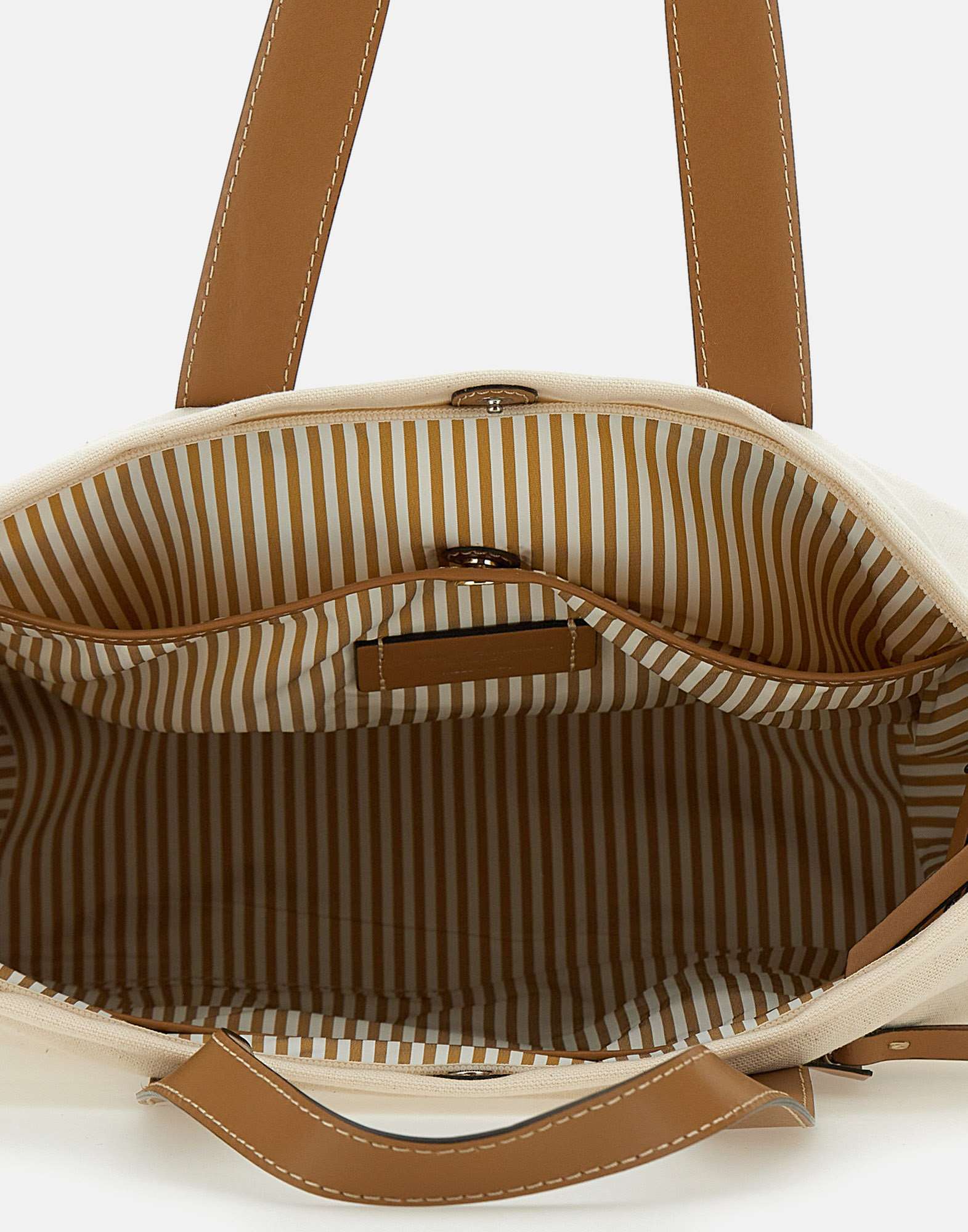 Gianni Chiarini Sarah Canvas Shoulder Bag In Nude