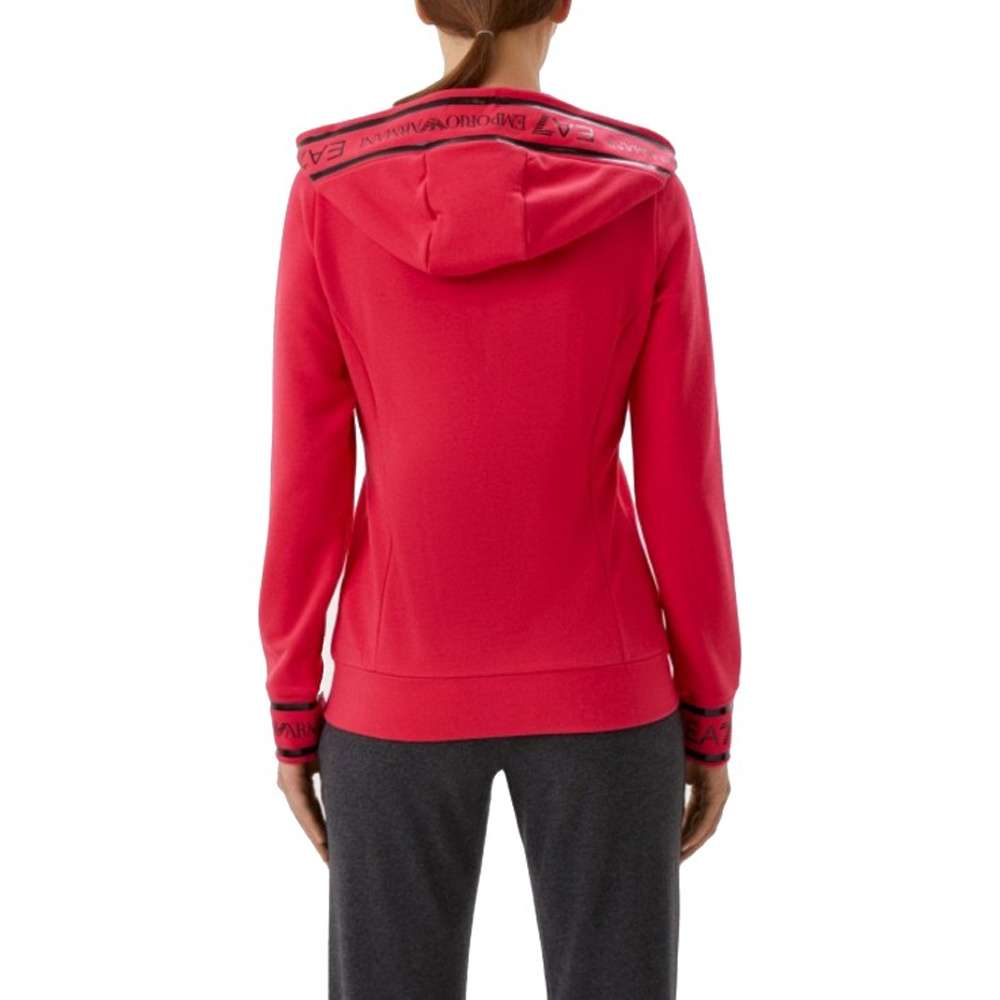 EA7 HOODED ZIPPER SWEATER