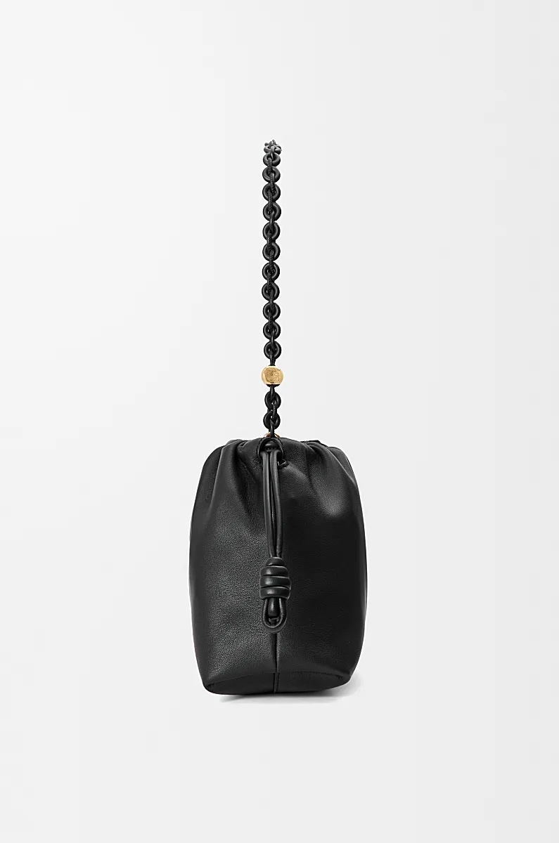 Loewe Medium Flamenco Purse In Mellow Nappa Lambskin In Black