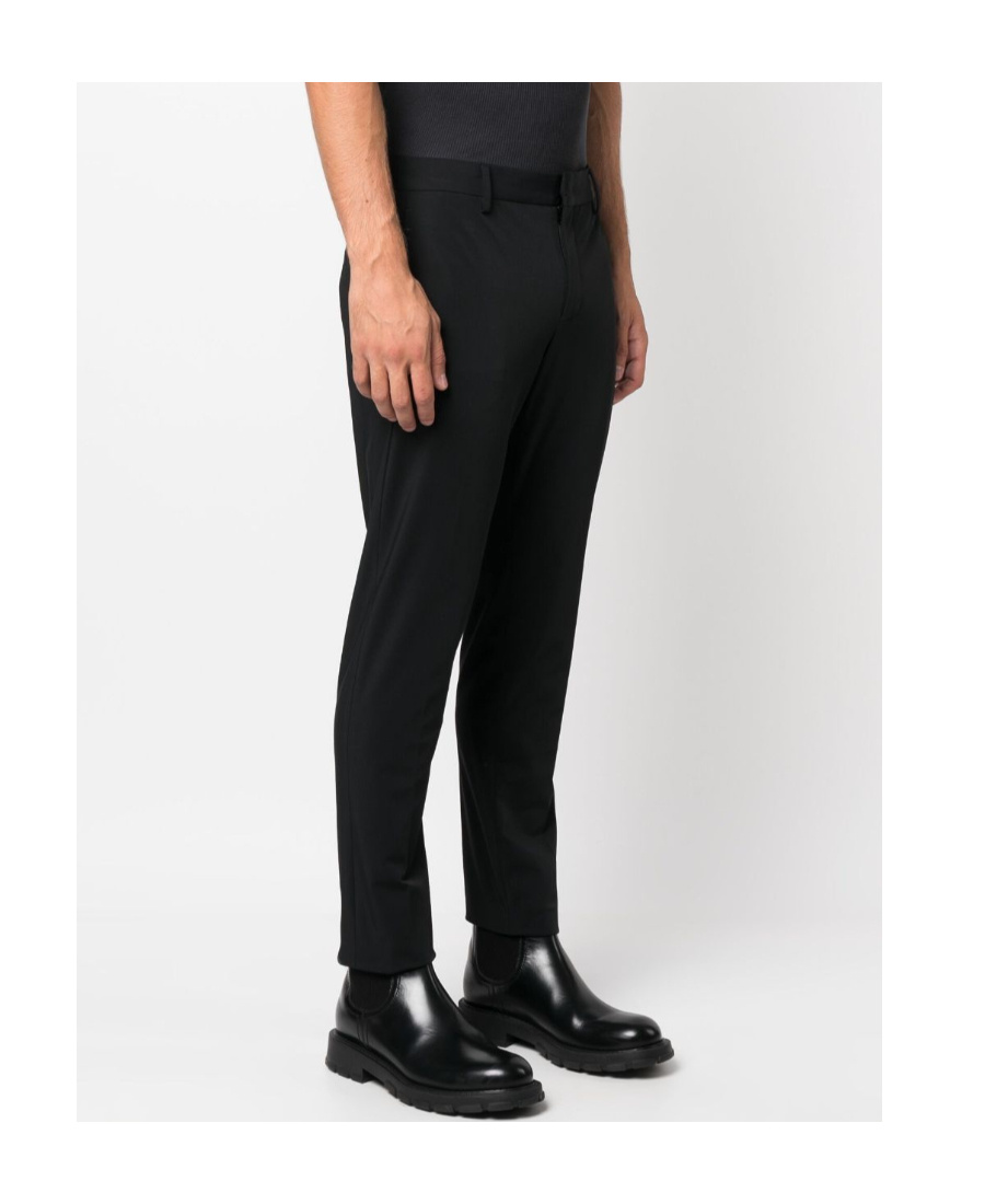 Pt Torino Straight-leg Tailored Trousers In Black