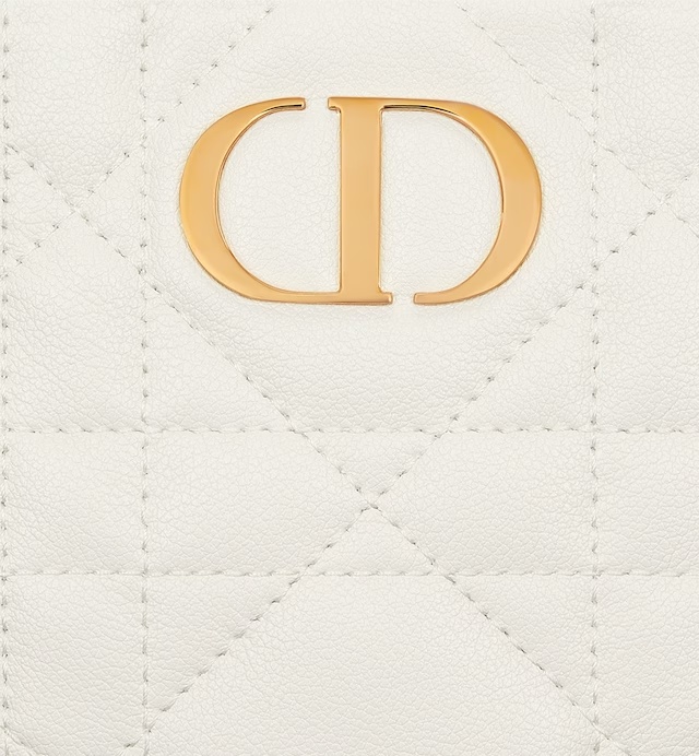Dior Small  Caro Handle Camera Shoulder Bag In White
