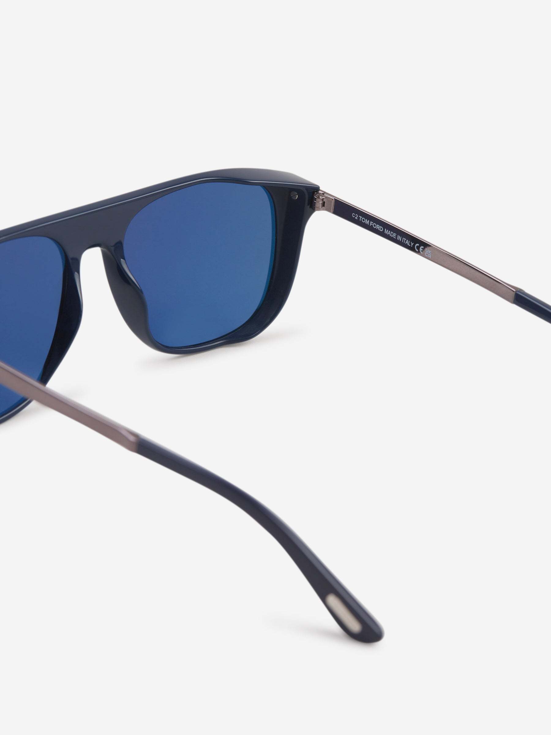 Tom Ford Rectangular Sunglasses In Gray