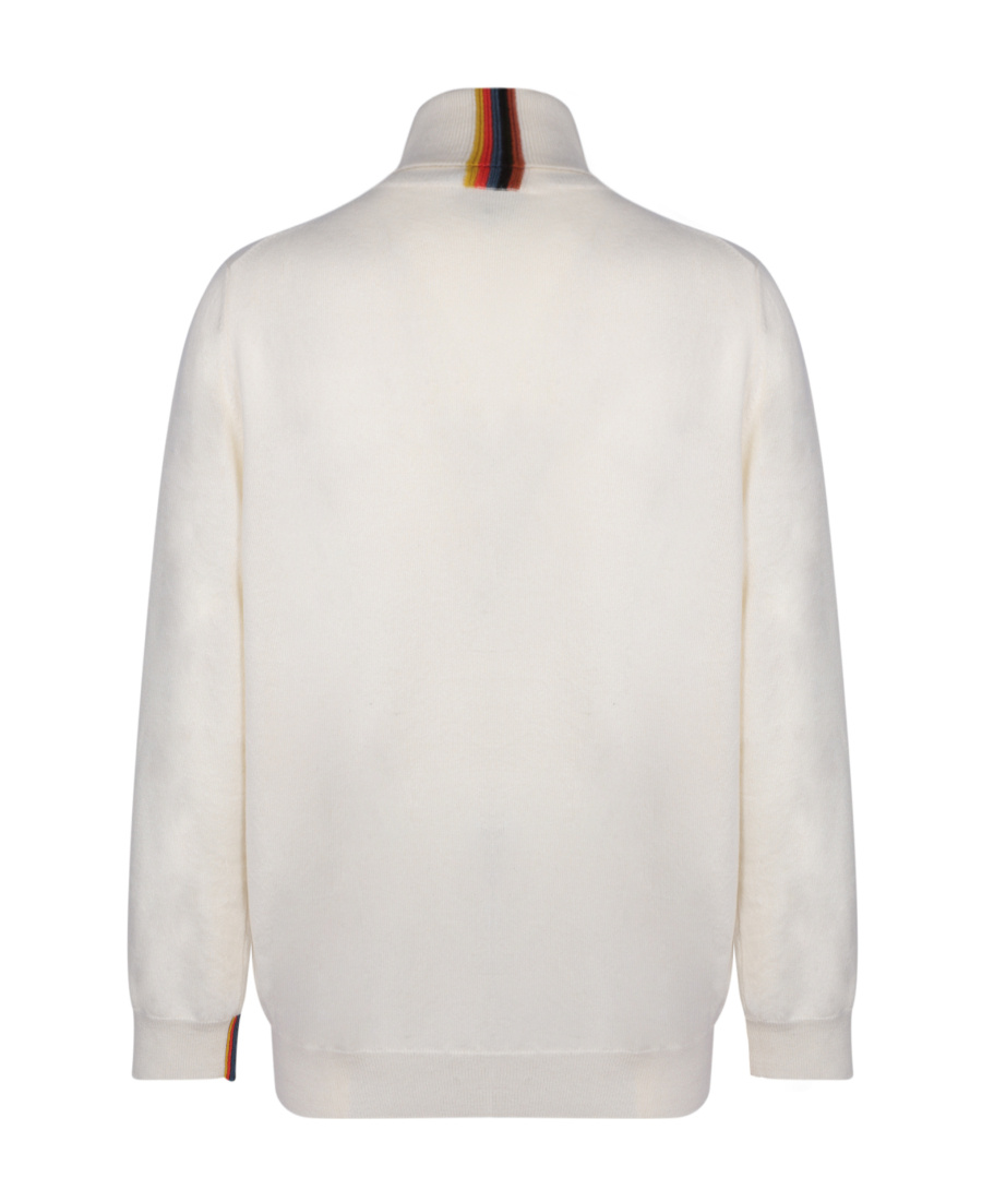 Paul Smith Roll-neck Cashmere Jumper In White