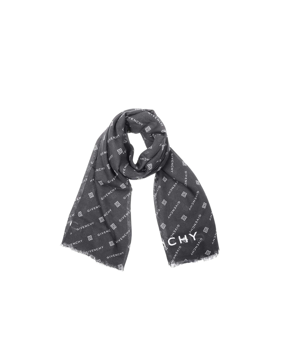 Givenchy Logo Scarf In Black