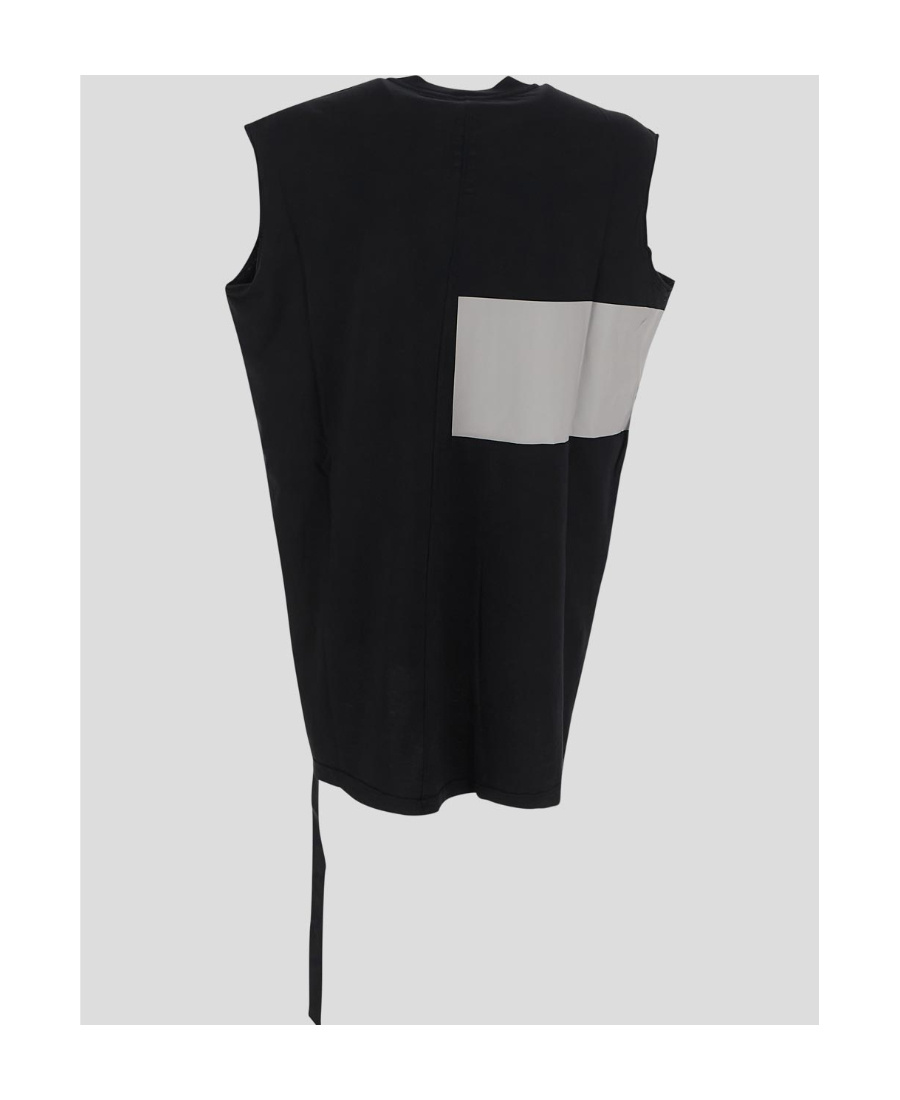Rick Owens Drkshdw Tarp Logo-print Organic Cotton Top In Black