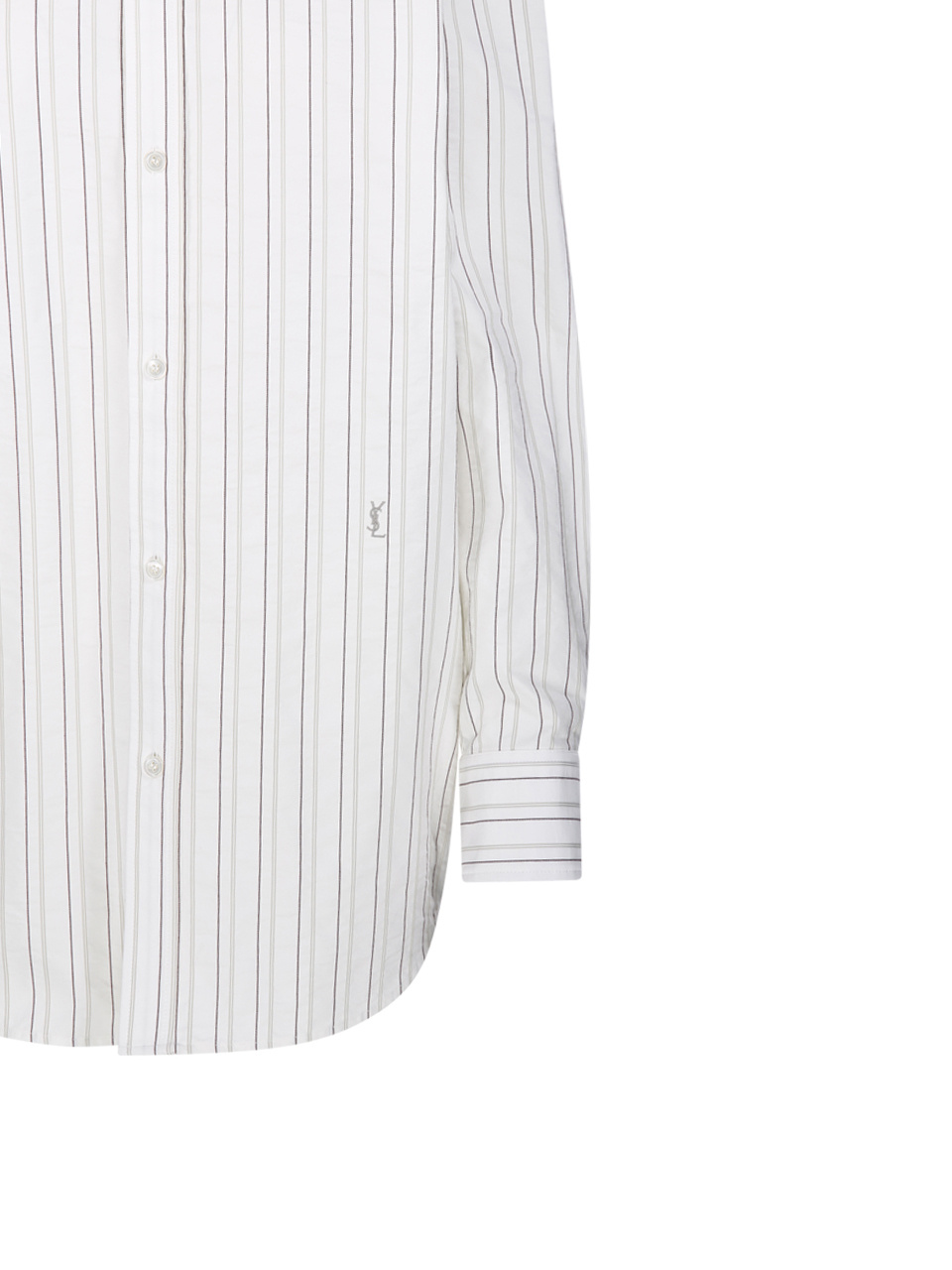 Saint Laurent Long-sleeved Shirt In White