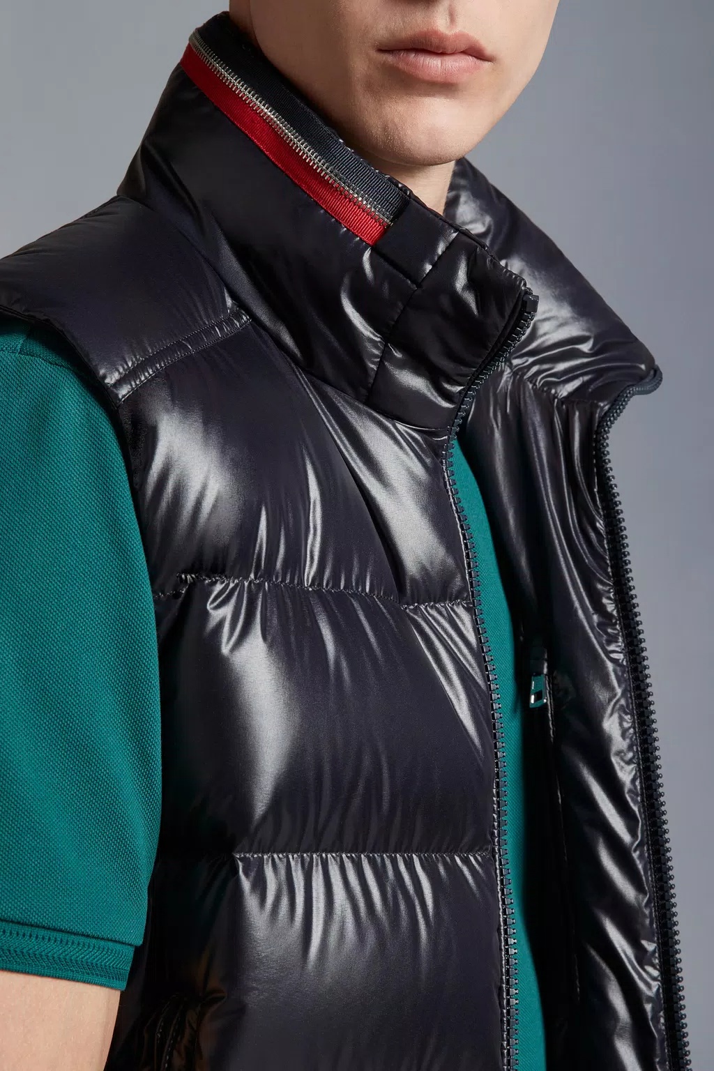 Moncler Sleeveless Puffer Jacket In Blue