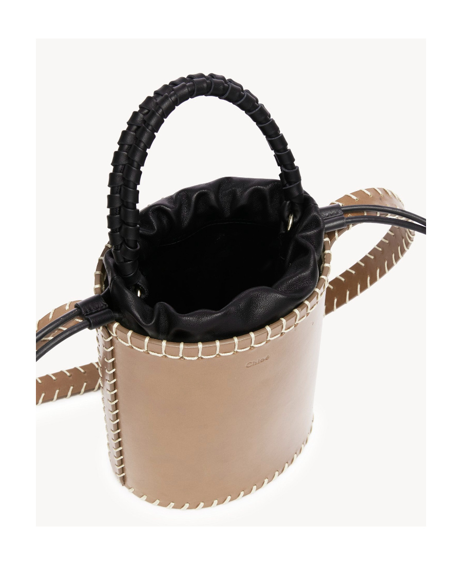 Chloé Logo Mini Shoulder Bag In Green