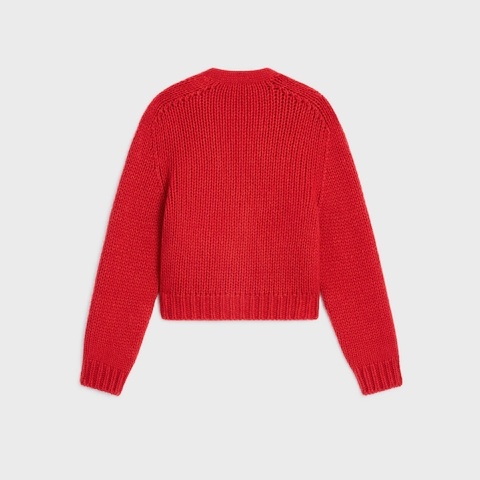 Celine Cardigan In Cashmere And Silk In Red