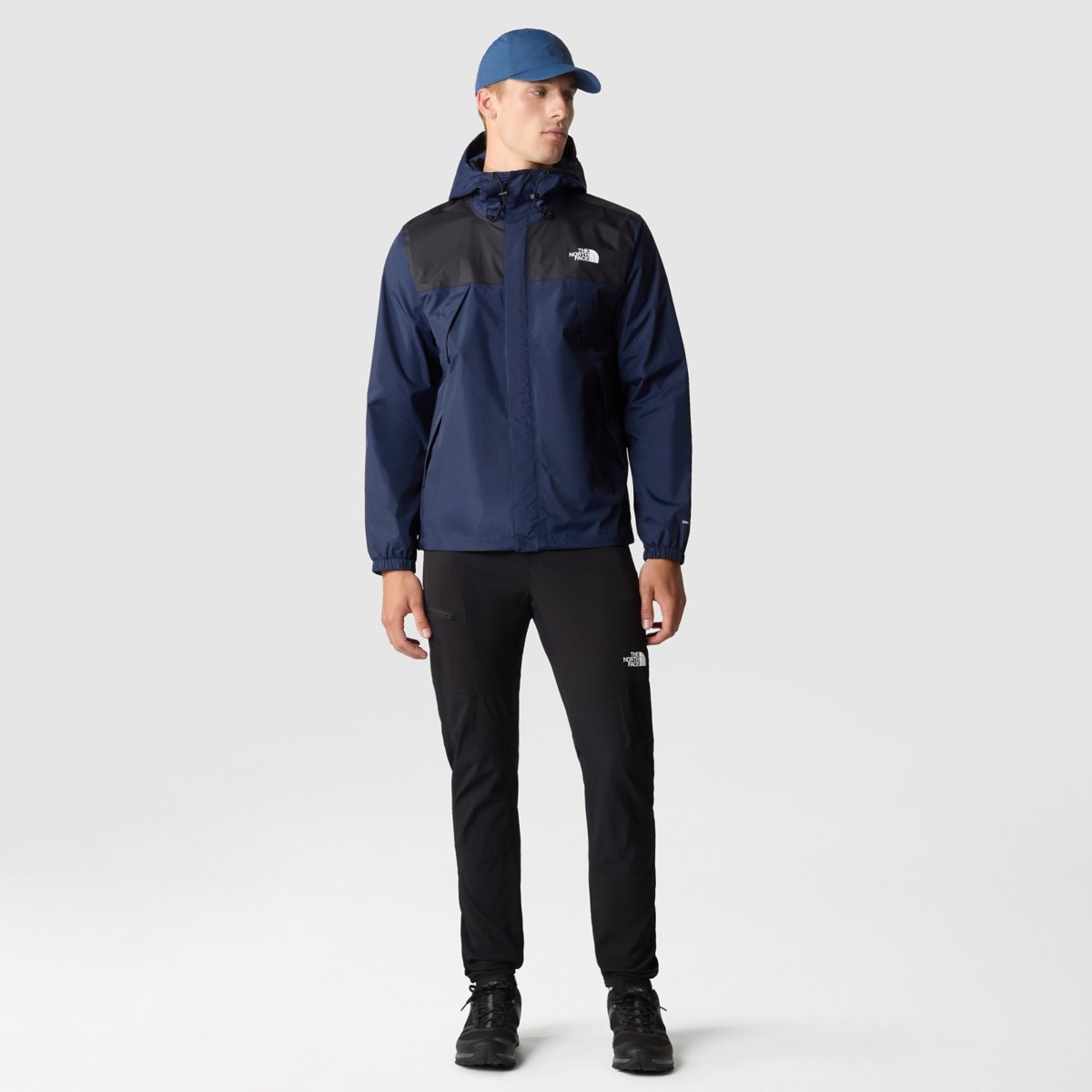 The North Face Seasonal Mountain Button Hooded Jacket In Blue