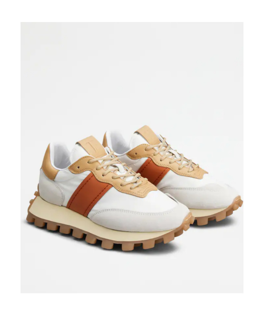 Tod's 1t Panelled Lace-up Sneakers In White