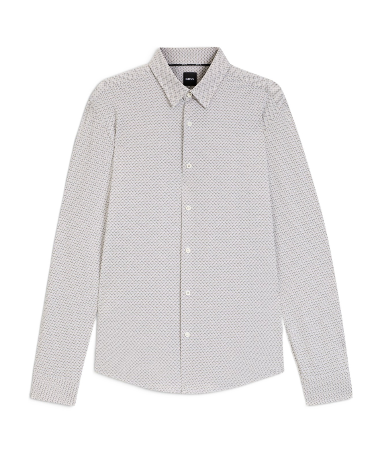 Hugo Boss Long Sleeve Shirt In Gray
