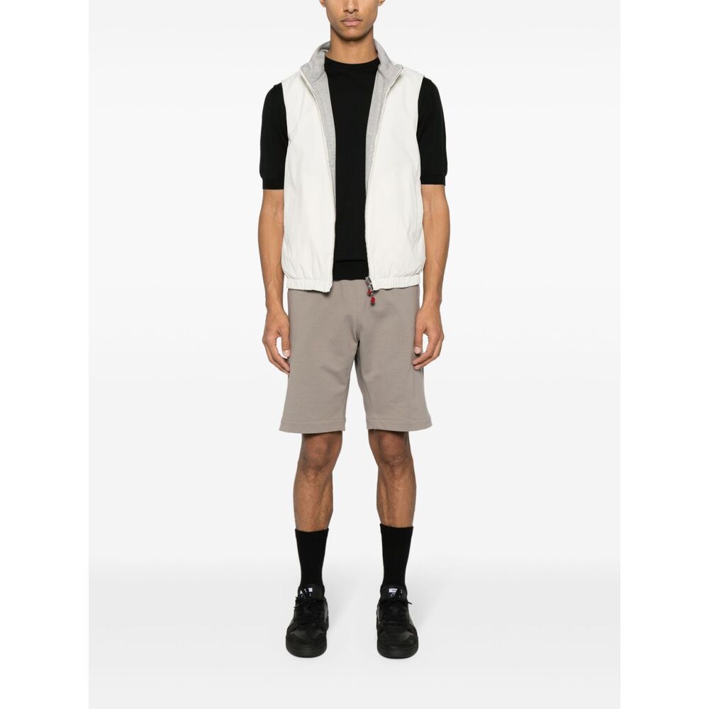 Fedeli Drop-shoulder Cotton Jumper In Black
