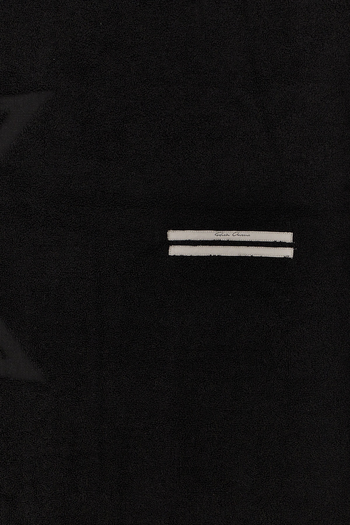 Rick Owens Pattern Beach Towel In Black