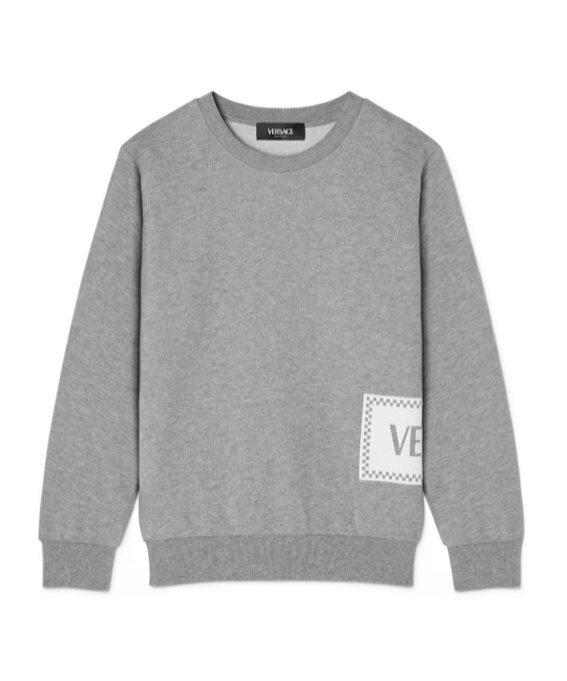 Versace Sweat Shirt In Gray