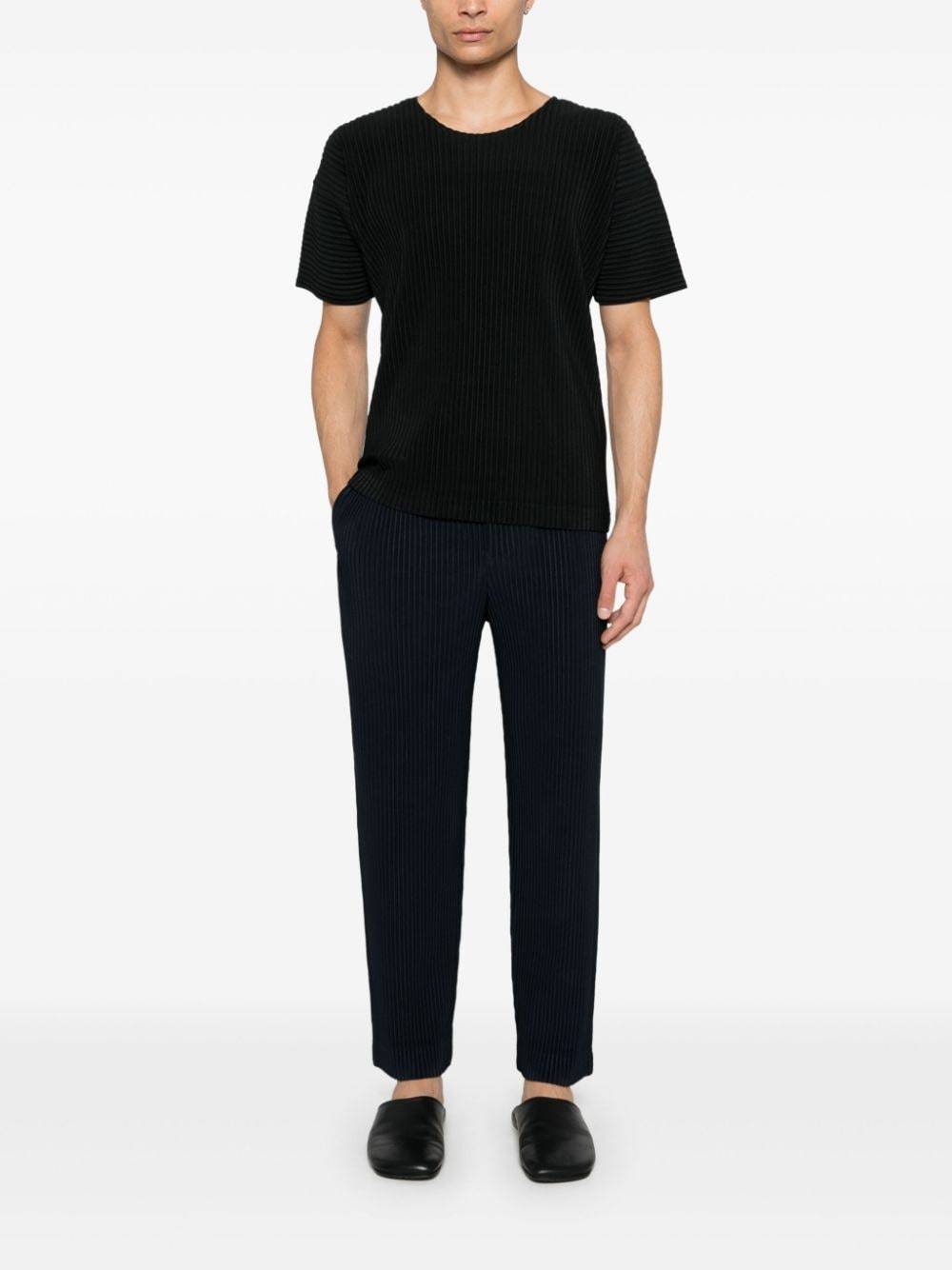 Issey Miyake Black Basics T-shirt In Black