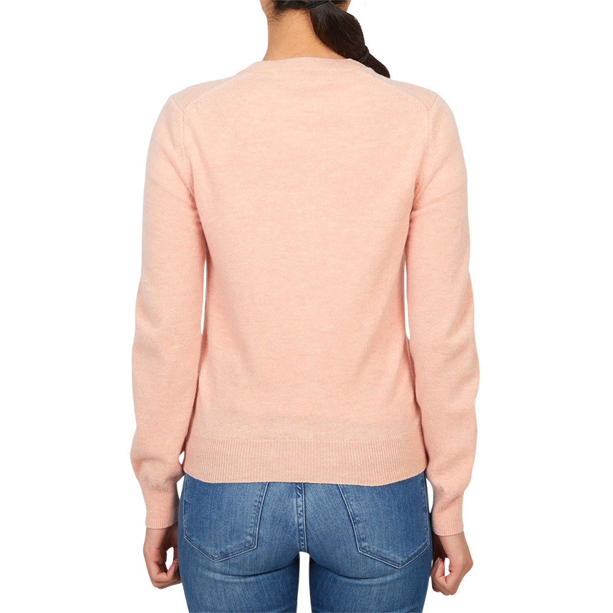 Comme Des Garçons Long-sleeved Cardigan In Pink