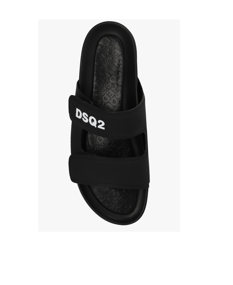 DSQUARED2 TOUCH-STRAP CALF-LEATHER SANDALS 