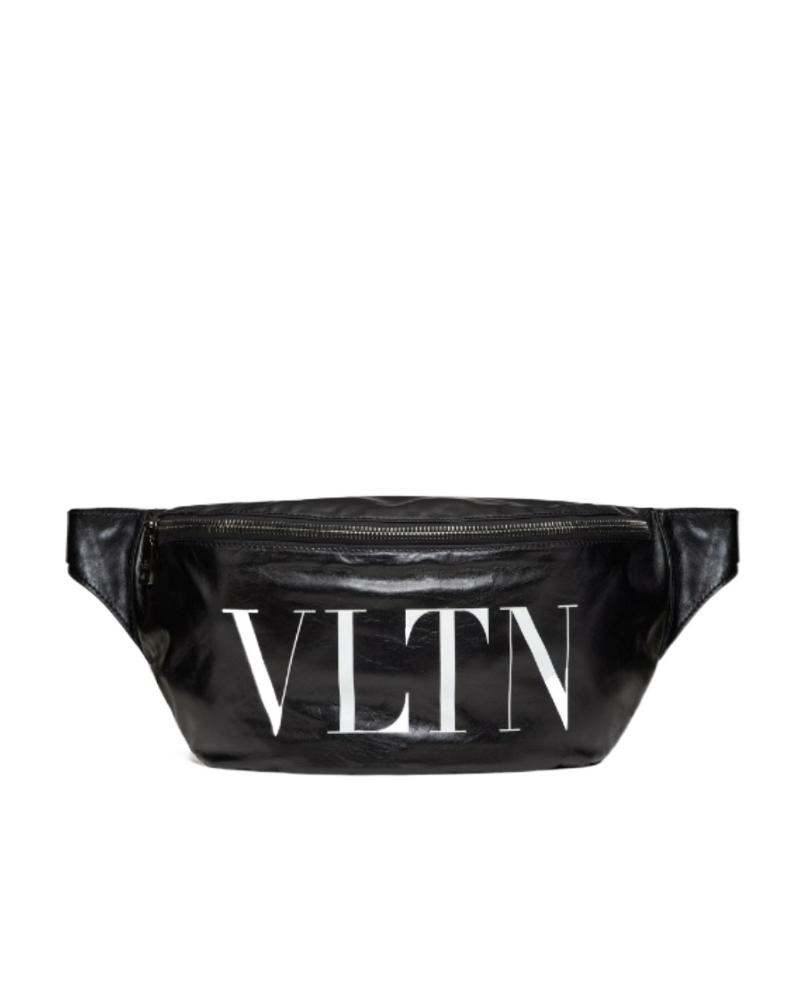 Valentino Garavani Banana Bag In Printed Logo In Black