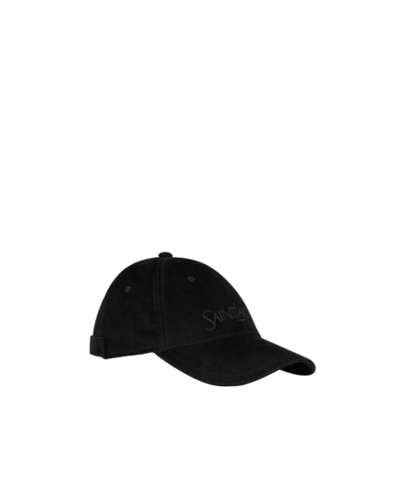 Saint Laurent Branded Baseball Cap Adjustable Strap In Black
