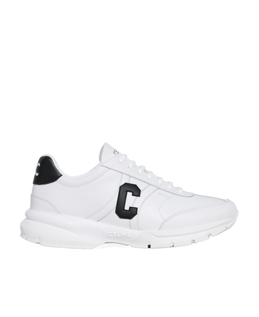 Celine Runner Cr-02 Straps Low-top Casual Sneakers In White