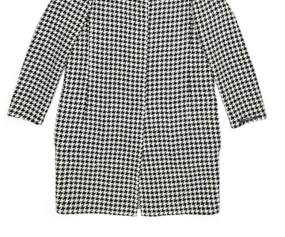 Max Mara A Thousand Birds Plaid Round-neck Coat In Gray