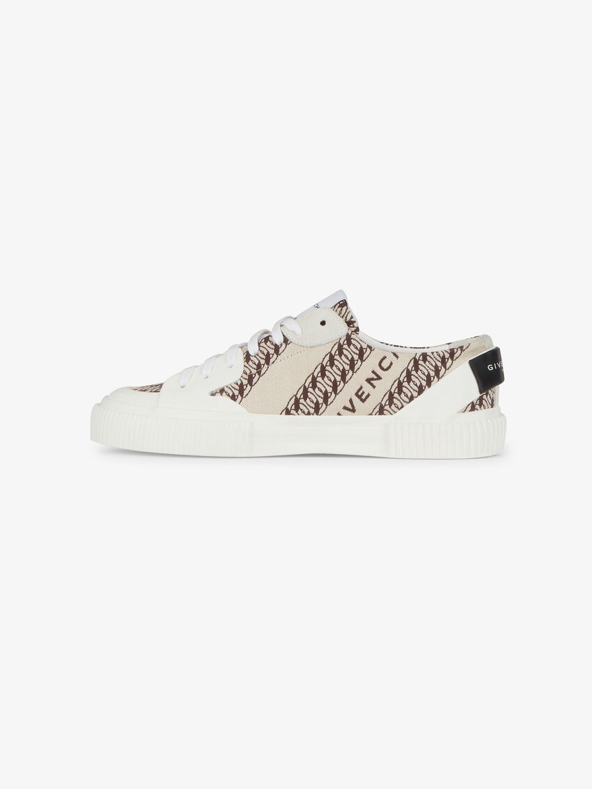 Givenchy Chain Logo Sneakers In White