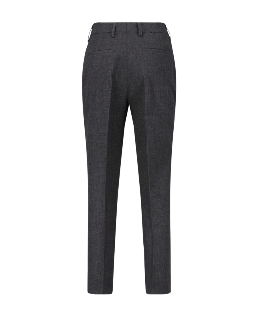 Prada Belt-loop Casual Pants In Gray