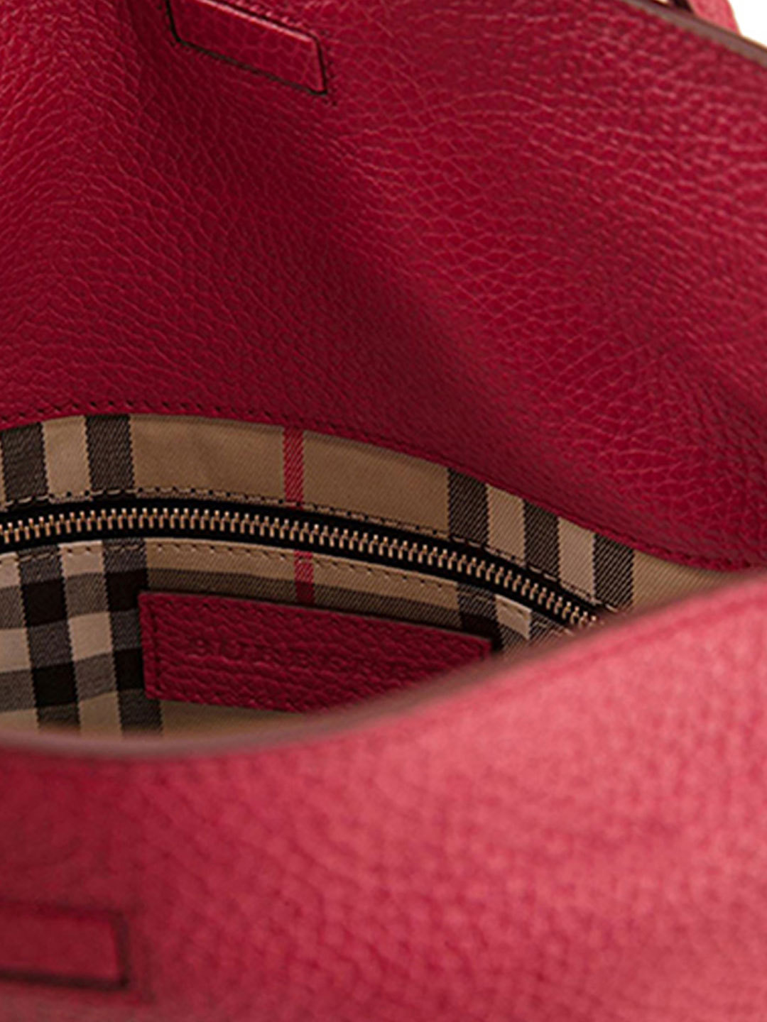 Burberry Logo Details Handbag In Red