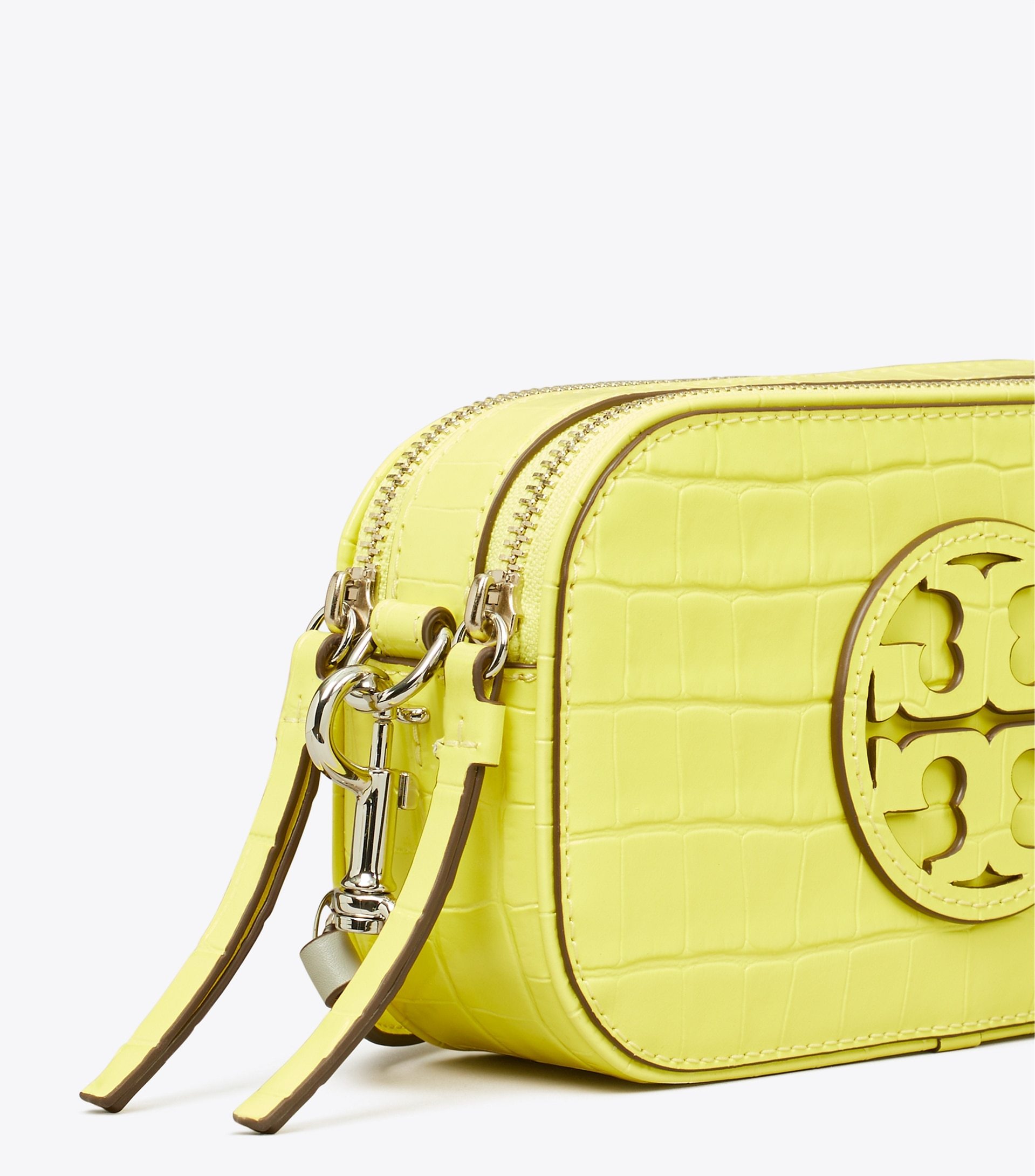 Shop Tory Burch Mini Miller Crossbody Bag In Yellow