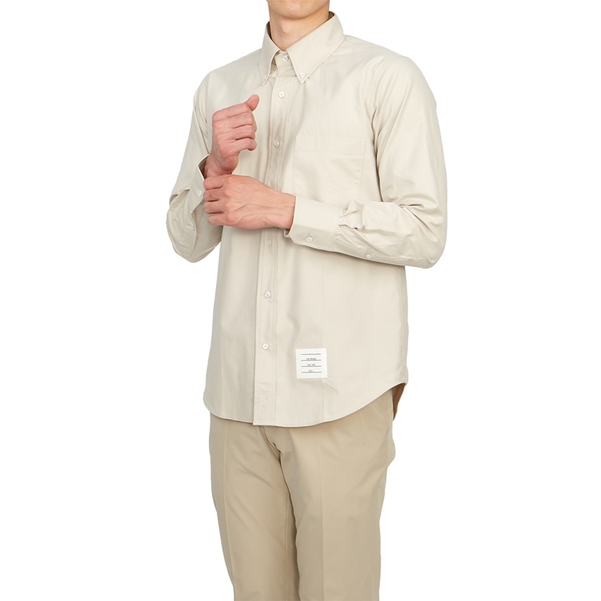 Thom Browne Rwb Stripe Slim-fit Shirt In White