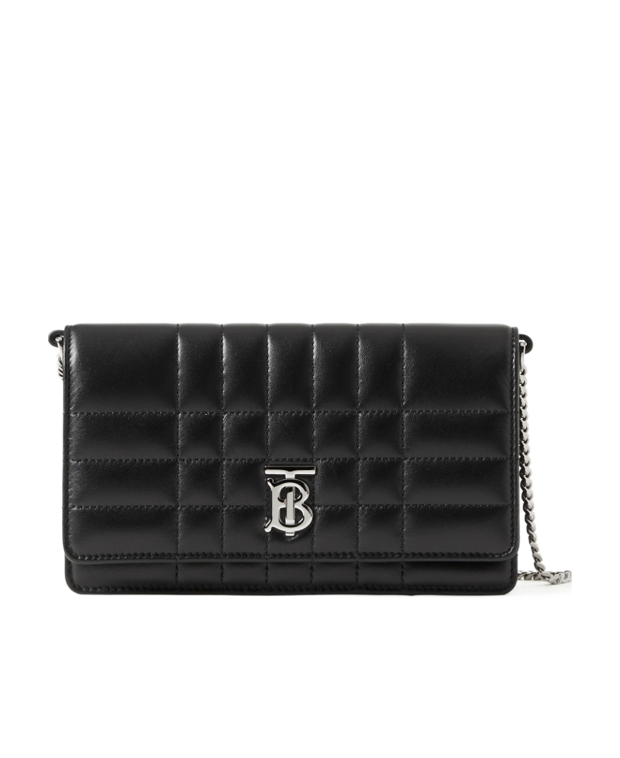 Burberry Lola Quilted Mini Bag In Black