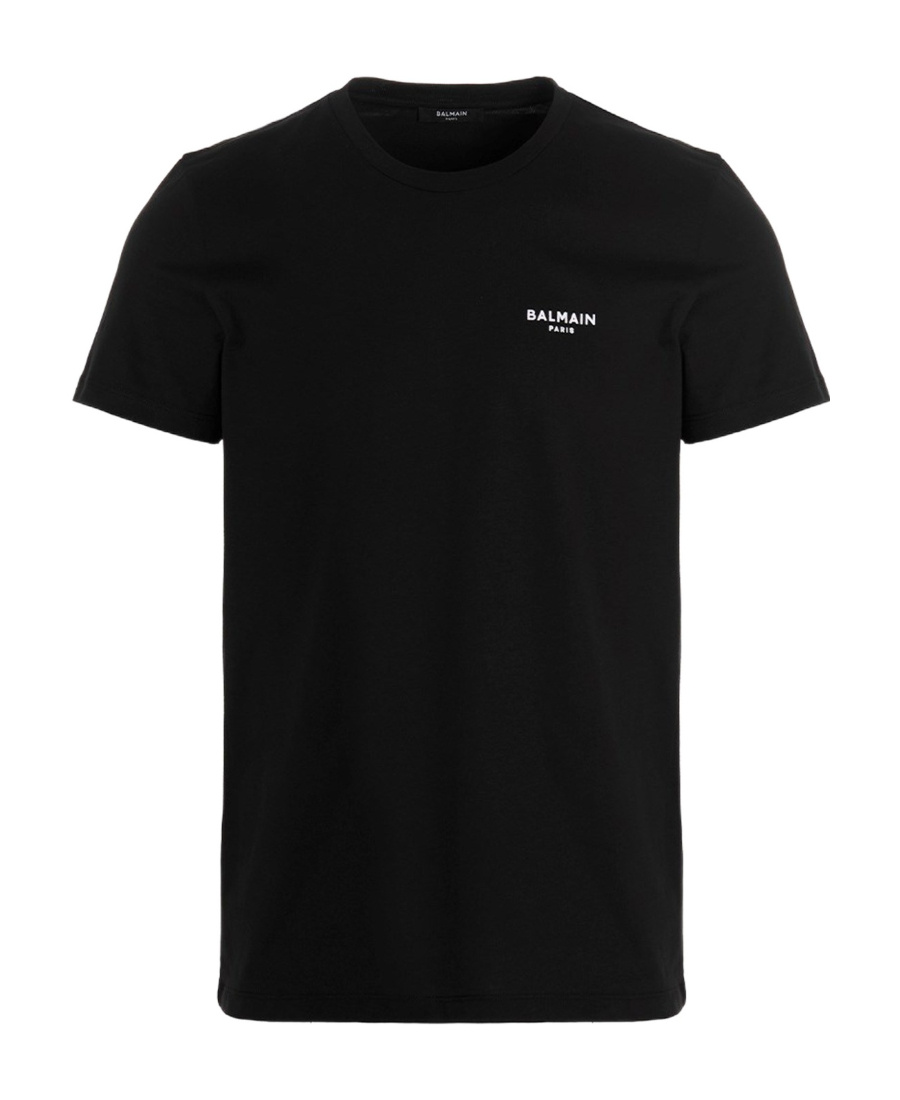 Balmain Black Cotton T-shirt