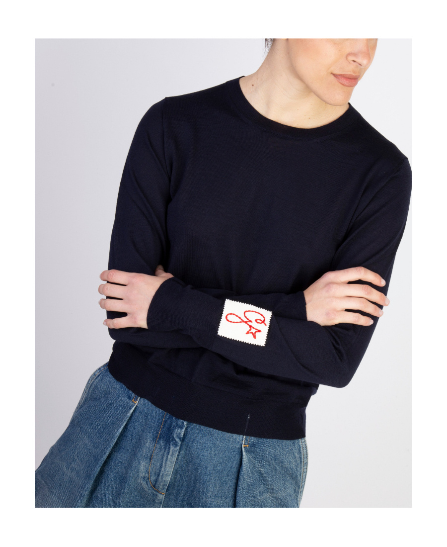 Golden Goose Ripped-detailing Wool Jumper In Black